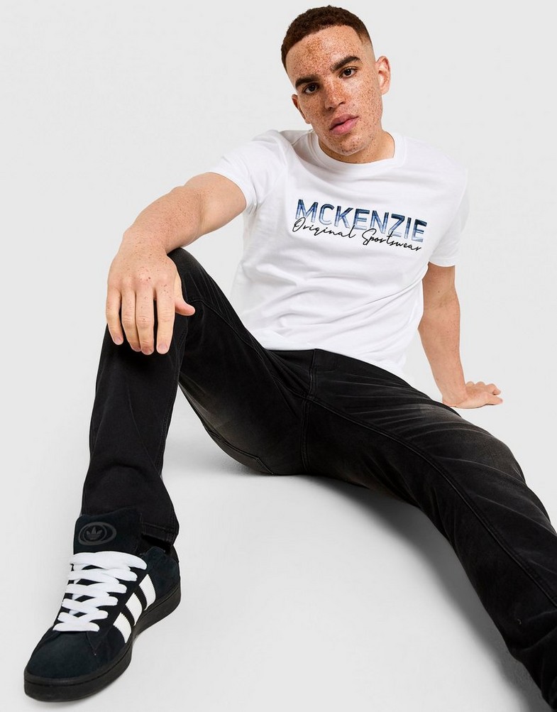 Tricou pentru bărbați MCKENZIE TRICOU CASSON TEE WHT-WHT MCKTM16757010 Alb