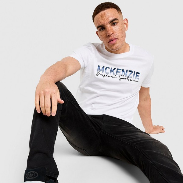 MCKENZIE T-SHIRT CASSON TEE WHT-WHT