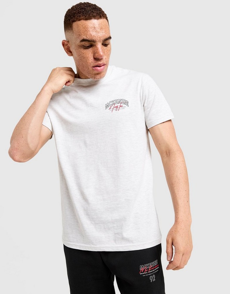 Pánske tričko MCKENZIE TRIČKO SCRIPT TEE GMRL-GMRL MCKTM16904031 Sivá