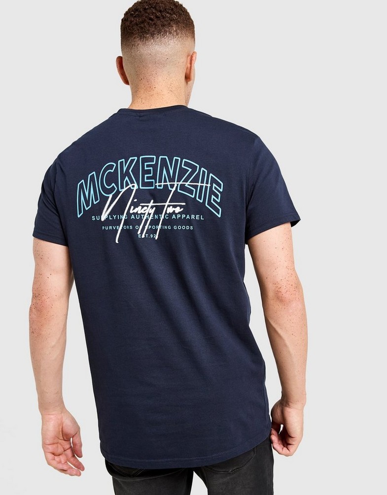 Чоловічі футболки MCKENZIE ФУТБОЛКА SCRIPT TEE NVY-SKC MCKTM16904481 Темно-синій