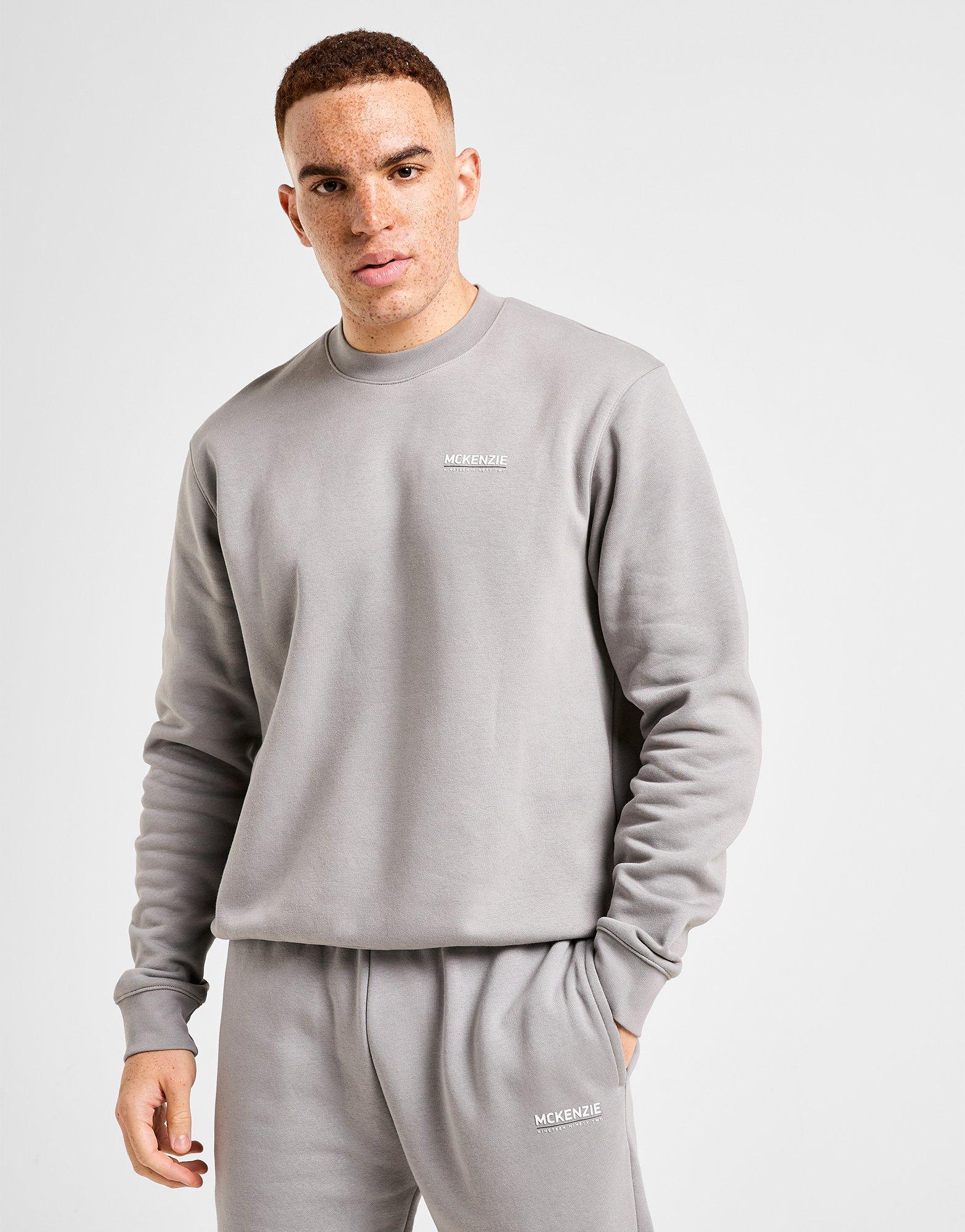 Vyriška sportiniai kostiumai MCKENZIE KOMPLEKTAS ROCCO FZ HD BLK-BLK MCKTM16675714 Pilka