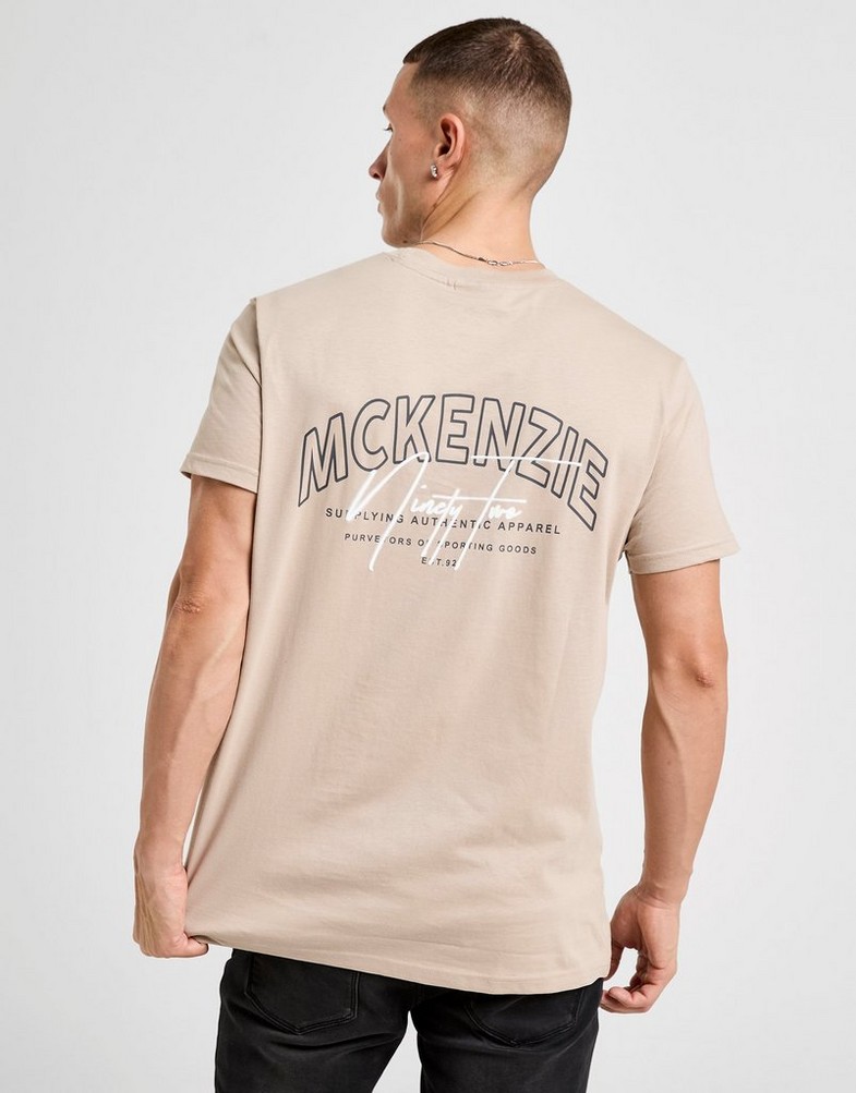 Pánske tričko MCKENZIE TRIČKO SCRIPT TEE TPE-STP MCKTM16904712 Béžová