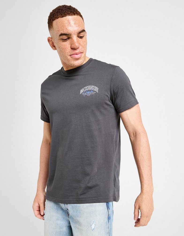 Pánske tričko MCKENZIE TRIČKO SCRIPT TEE CHAR-APH MCKTM16904064 Sivá