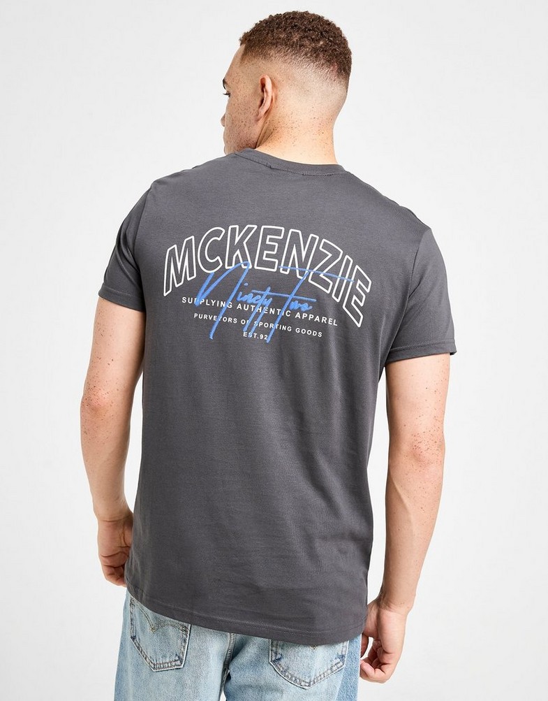Pánske tričko MCKENZIE TRIČKO SCRIPT TEE CHAR-APH MCKTM16904064 Sivá