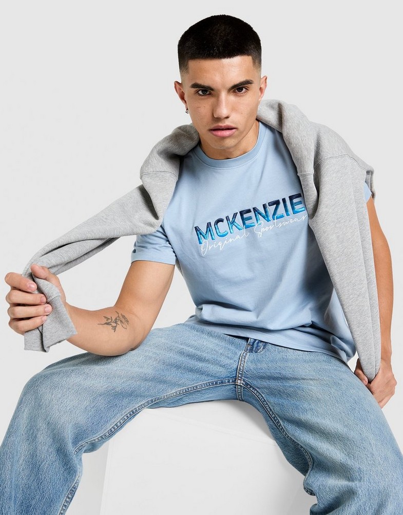 Tricou pentru bărbați MCKENZIE TRICOU CASSON TEE BLU-DUBL MCKTM16757074 Albastru