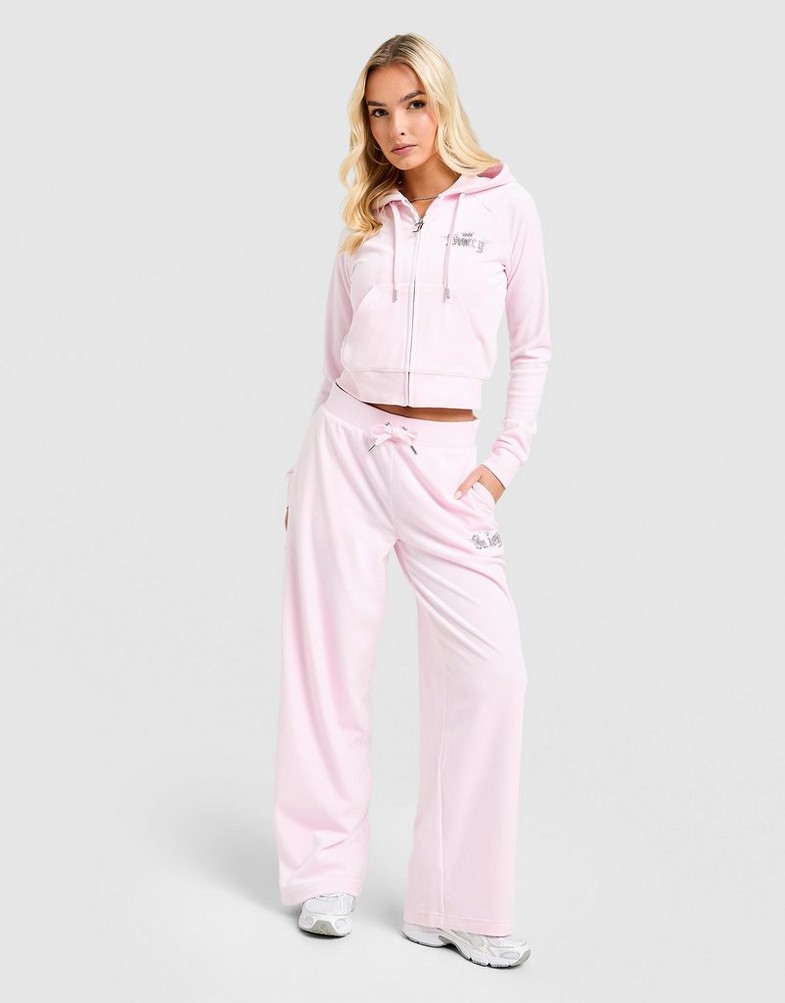 Bluza damska JUICY COUTURE BLUZA ROZPINANA Z KAPTUREM ANGEL VLR JCJDW439381 Różowy