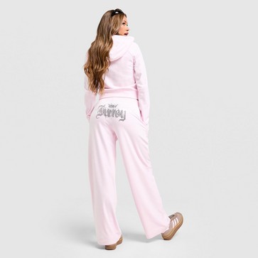 Жіночі штани JUICY COUTURE ШТАНИ ANGEL VLR DMNT WIDE PANT PNK