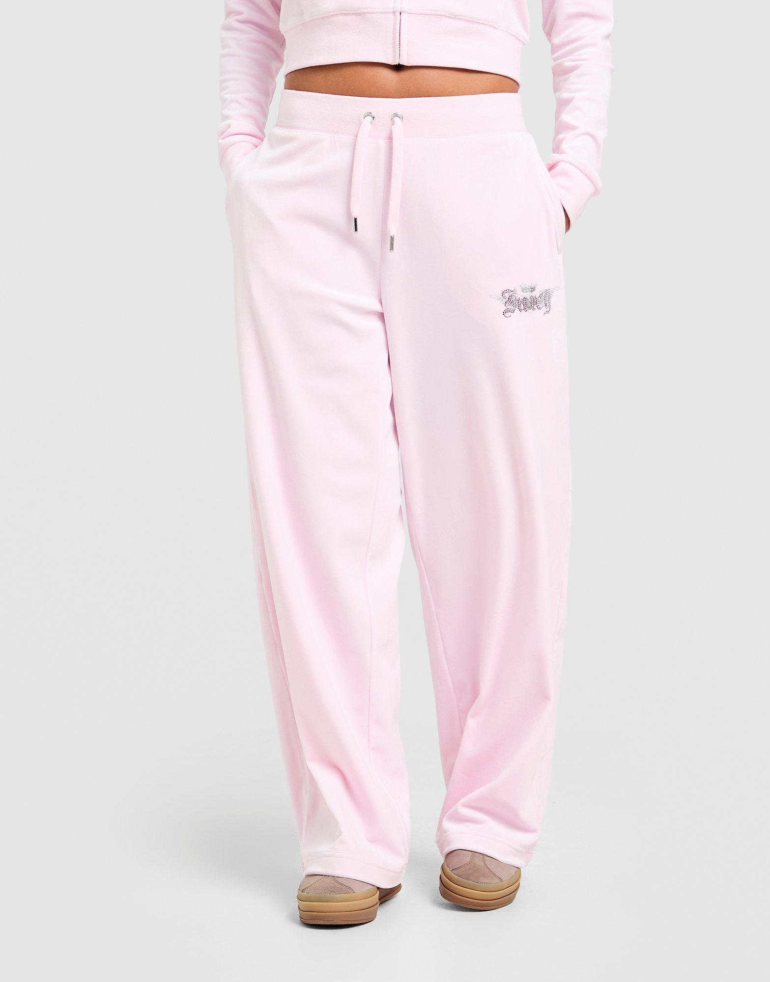 Дамски панталон JUICY COUTURE ПАНТАЛОНИ ANGEL   VLR DMNT WIDE PANT PNK JCJDW440381 Розов
