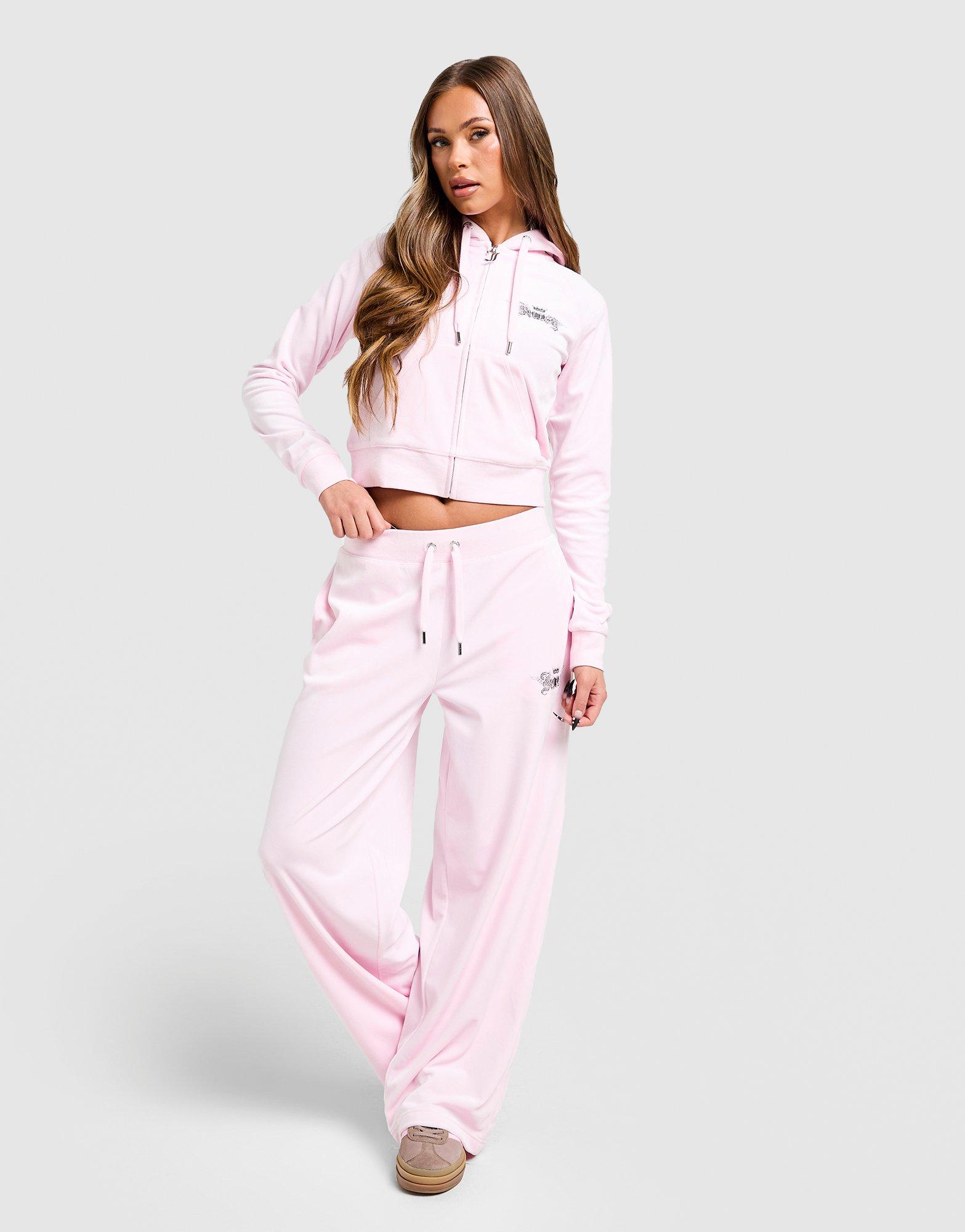 Дамски панталон JUICY COUTURE ПАНТАЛОНИ ANGEL   VLR DMNT WIDE PANT PNK JCJDW440381 Розов