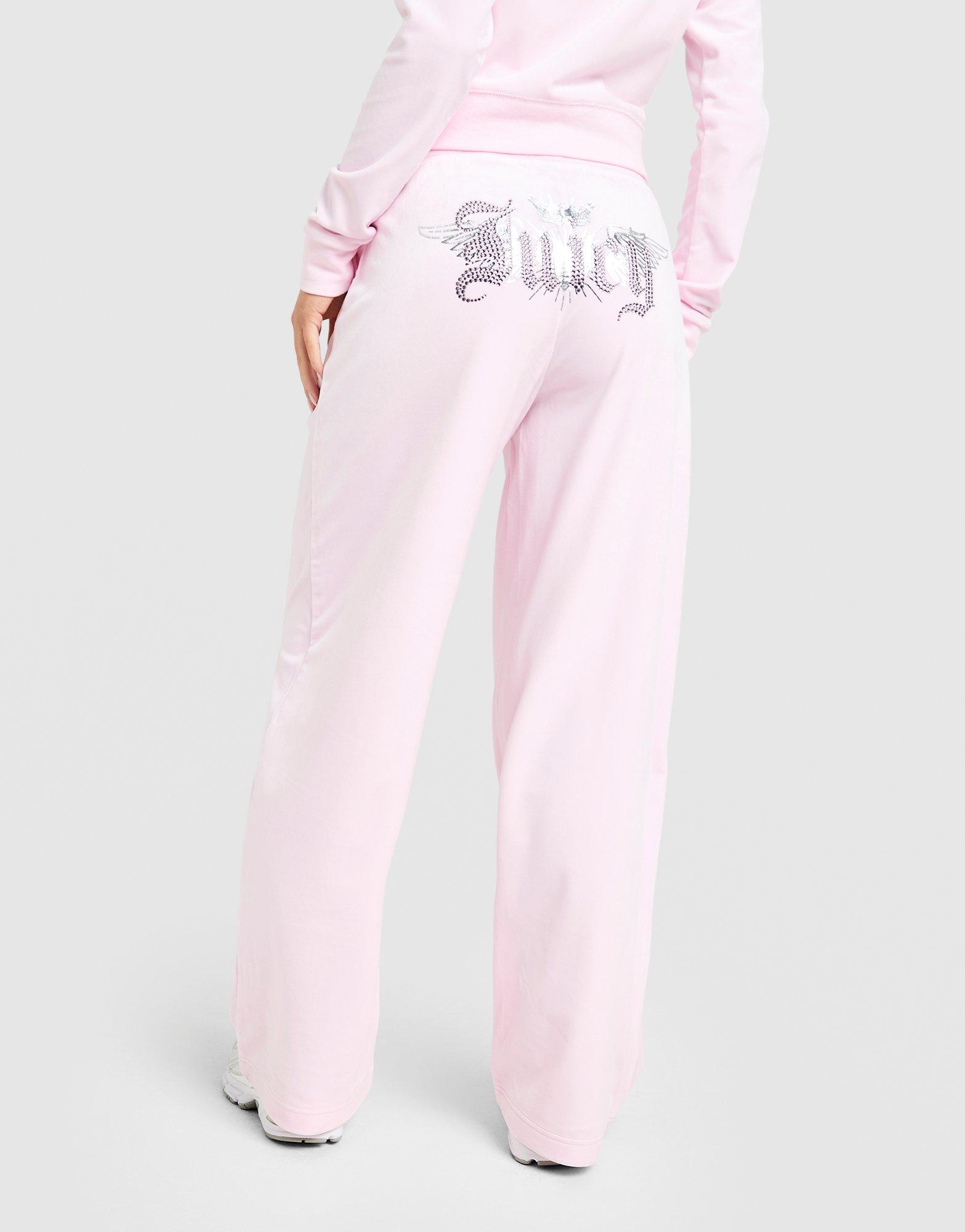 Дамски панталон JUICY COUTURE ПАНТАЛОНИ ANGEL   VLR DMNT WIDE PANT PNK JCJDW440381 Розов