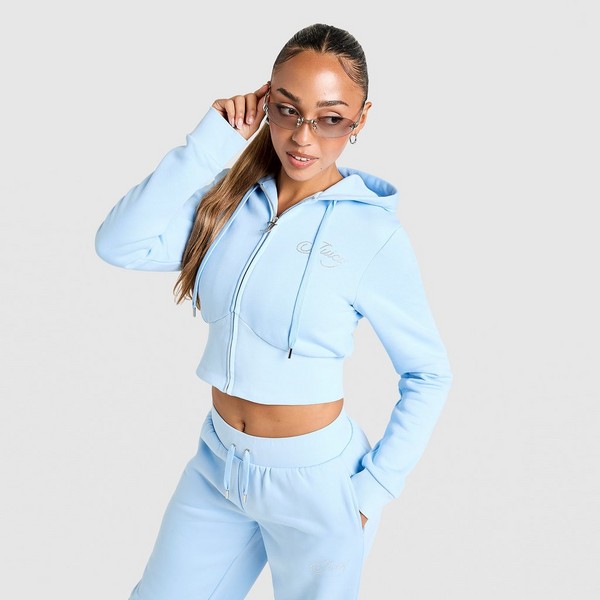 JUICY COUTURE BLUZA ROZPINANA Z KAPTUREM SCRIPT FL