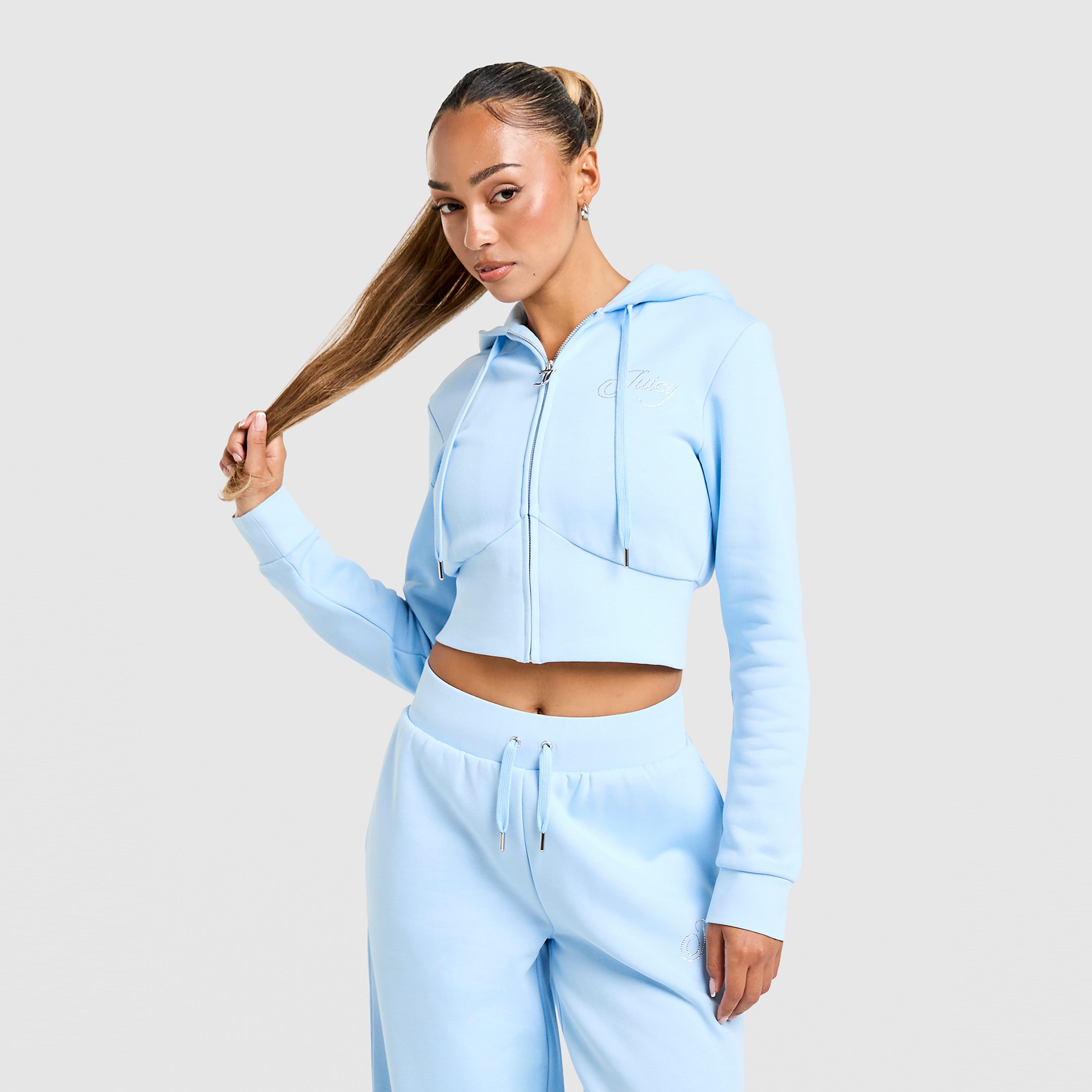 Bluza damska JUICY COUTURE BLUZA ROZPINANA Z KAPTUREM SCRIPT FL