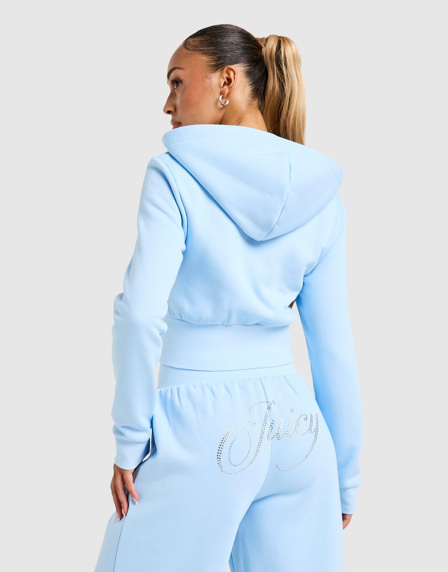 Moteriškas džemperis JUICY COUTURE DŽEMPERIS UŽSEGAMAS   SU GOBTUVU SCRIPT FL JCJDW4491134 Mėlyna