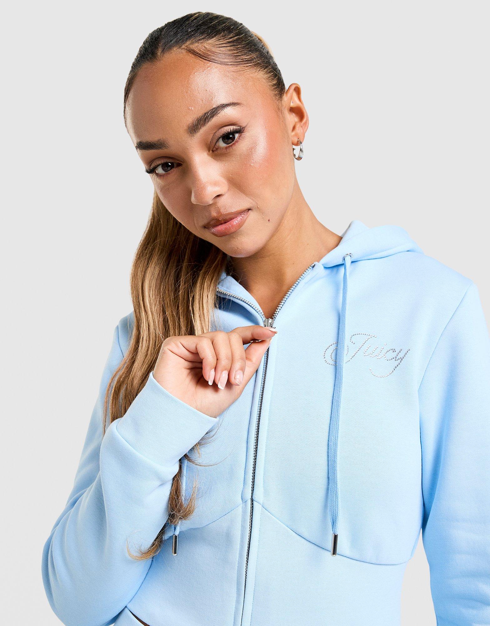 Moteriškas džemperis JUICY COUTURE DŽEMPERIS UŽSEGAMAS   SU GOBTUVU SCRIPT FL JCJDW4491134 Mėlyna