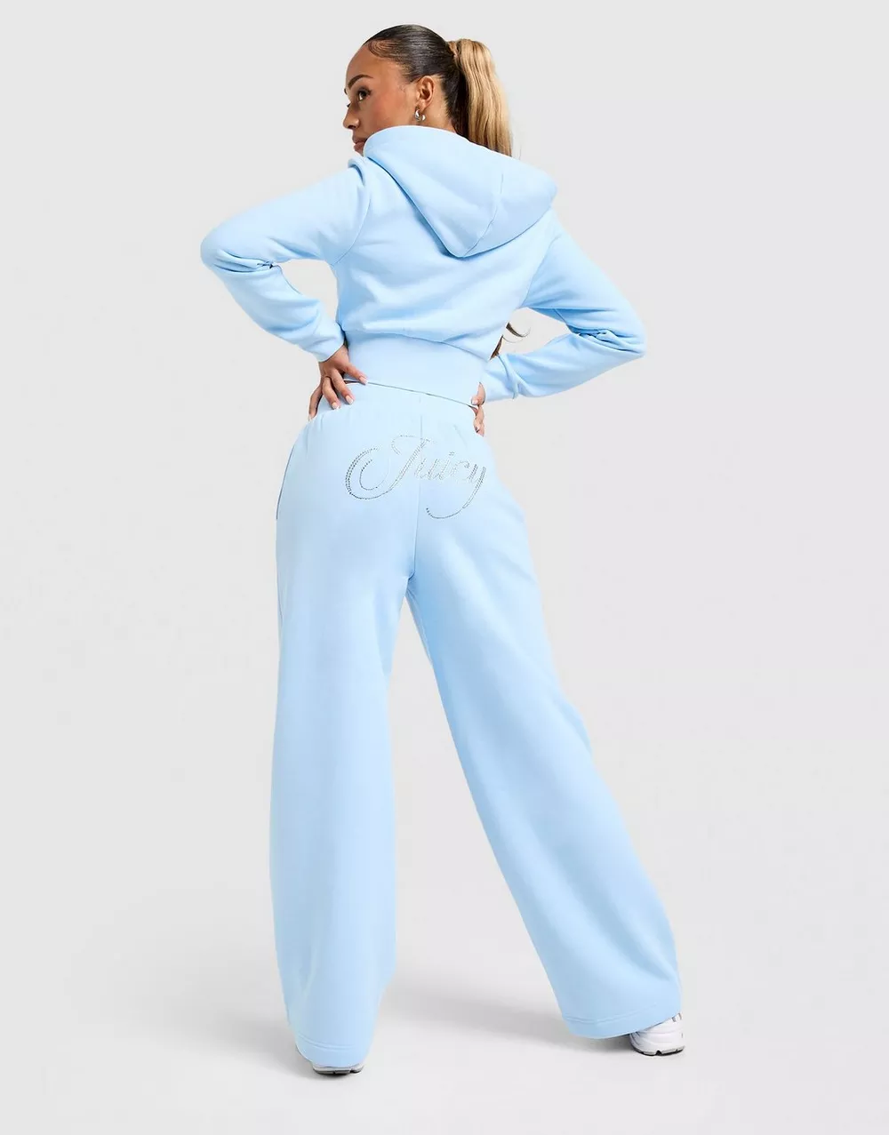 JUICY COUTURE ШТАНИ SCRIPT FLC PANT BLUE, фото 1 з 5