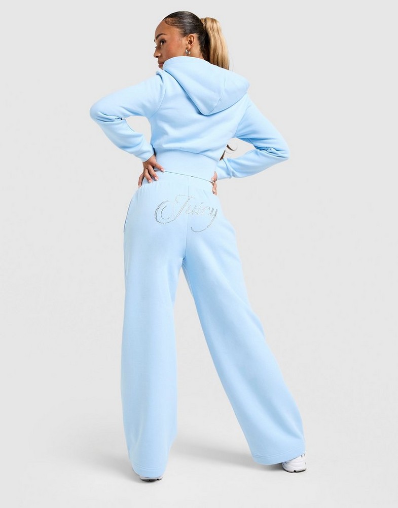 Pantaloni pentru femei JUICY COUTURE PANTALONI  SCRIPT FLC PANT BLUE JCJDW450134 Albastru