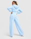 JUICY COUTURE PANTALONI  SCRIPT FLC PANT BLUE