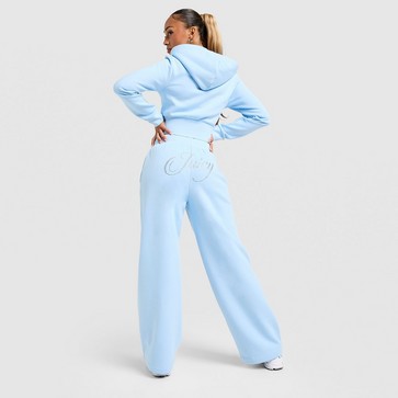 Pantaloni pentru femei JUICY COUTURE PANTALONI  SCRIPT FLC PANT BLUE