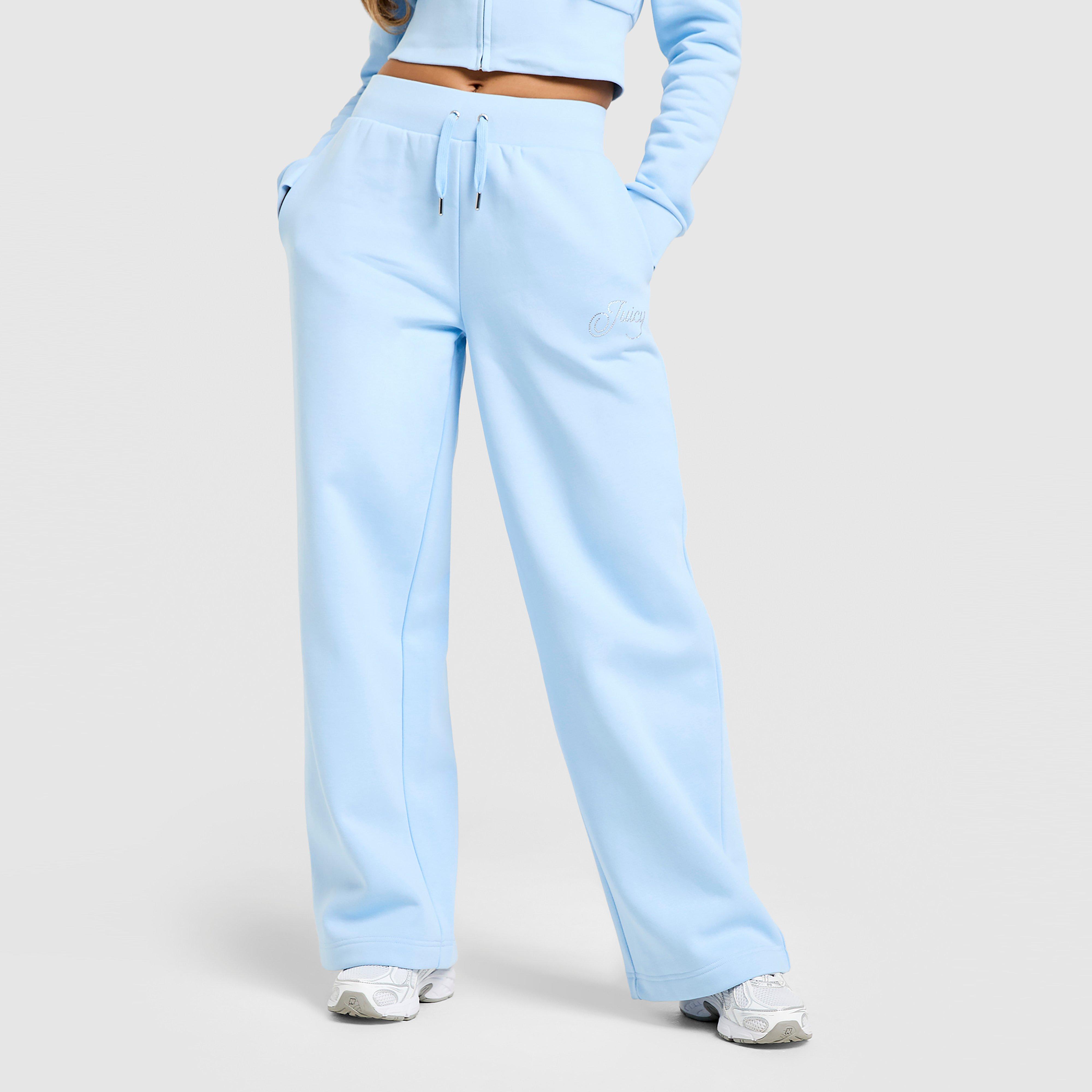 Moteriškos kelnės JUICY COUTURE KELNĖS SCRIPT FLC PANT BLUE