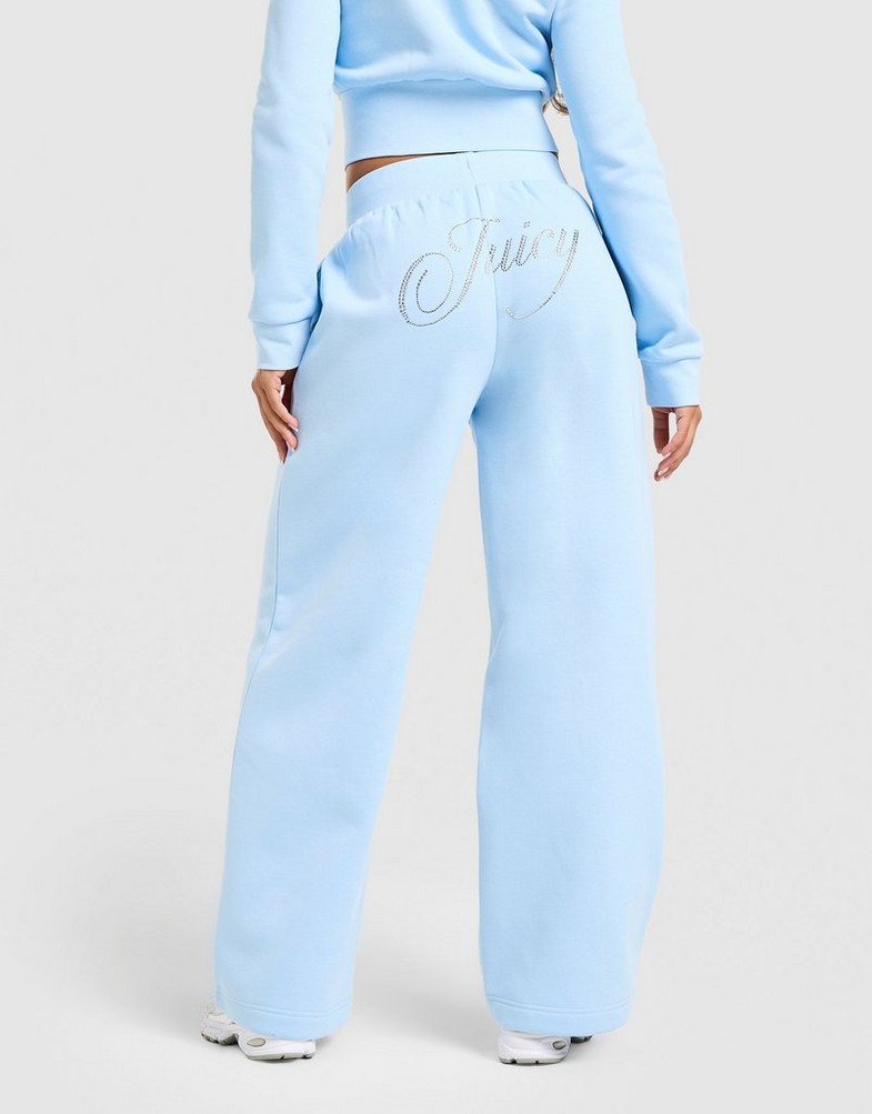 Pantaloni pentru femei JUICY COUTURE PANTALONI  SCRIPT FLC PANT BLUE JCJDW450134 Albastru