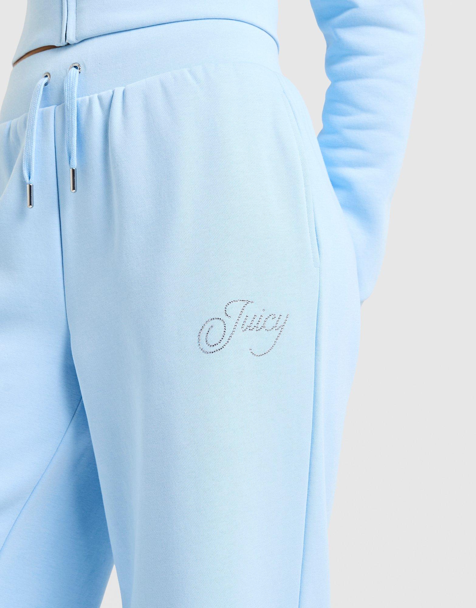 Дамски панталон JUICY COUTURE ПАНТАЛОНИ SCRIPT FLC PANT BLUE JCJDW450134 Син