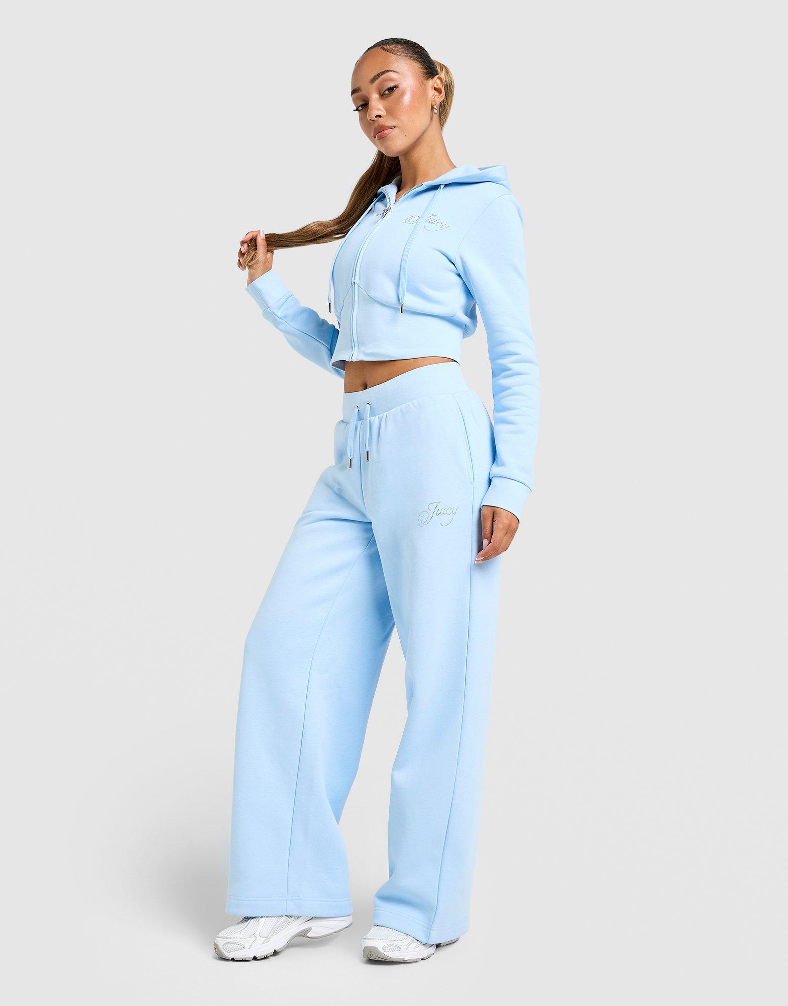 Дамски панталон JUICY COUTURE ПАНТАЛОНИ SCRIPT FLC PANT BLUE JCJDW450134 Син