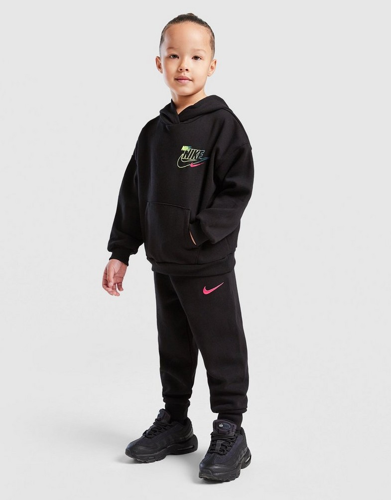 Trening pentru copii NIKE SET GLW RPT SWSH SET BLK B 86N539-023 Negru