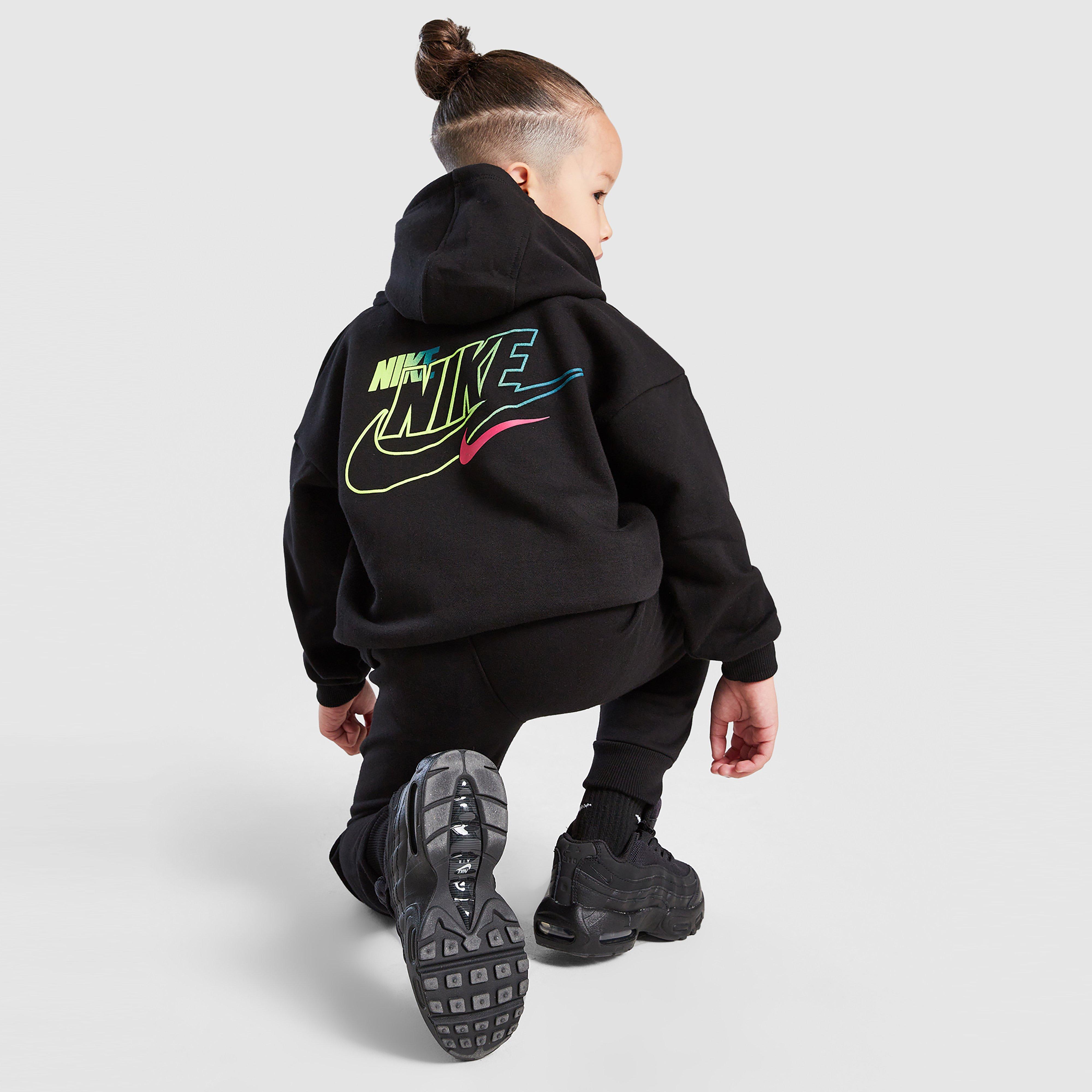 Detská tepláková súprava NIKE SÚPRAVA GLW RPT SWSH SET BLK B