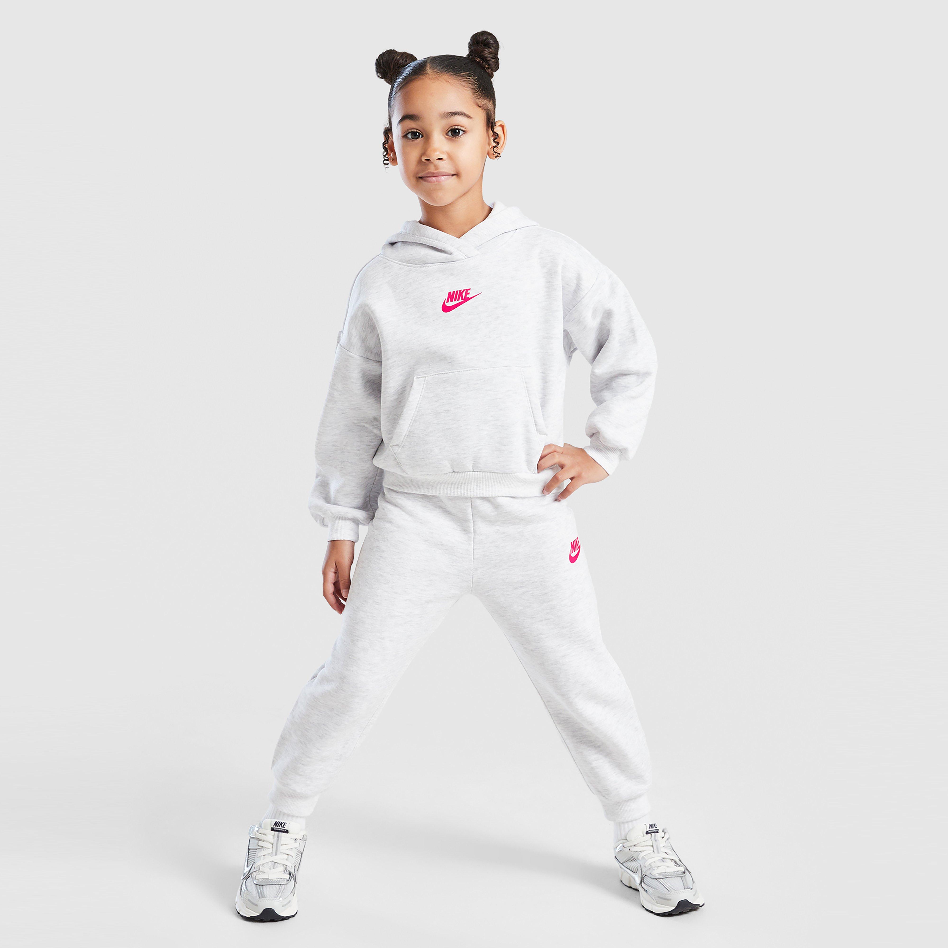 Detská tepláková súprava NIKE DRES (G)BUBBLE OTH SET GRYM G