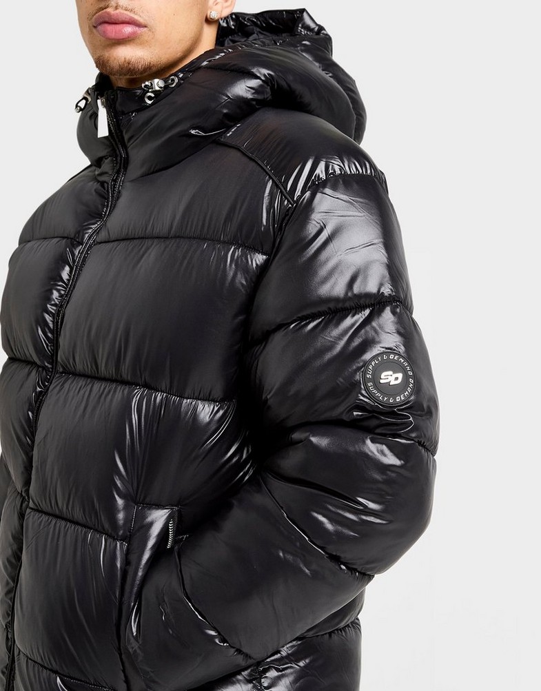 SUPPLY&DEMAND JACHETĂ SHINER JKT BLK-BLK WJACKET SUPTM17859007 Negru