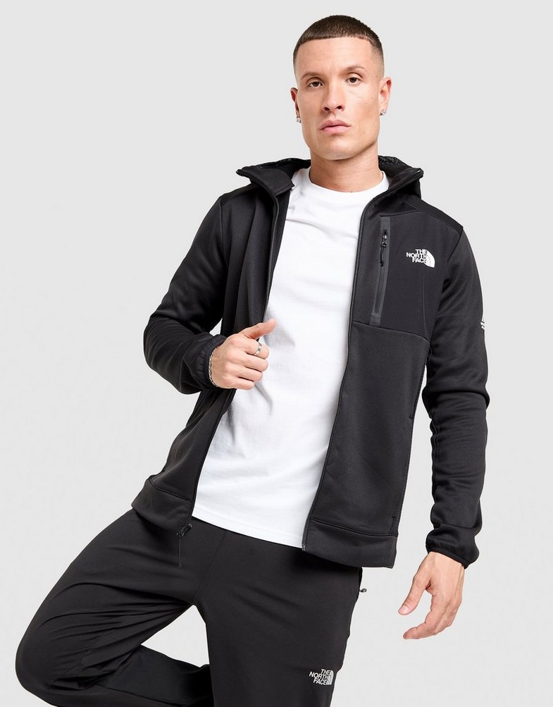 Bluză pentru bărbați THE NORTH FACE BLUZĂ CU GLUGĂ M MA FLC FZ JKT NF0A8DY7JK31 Negru
