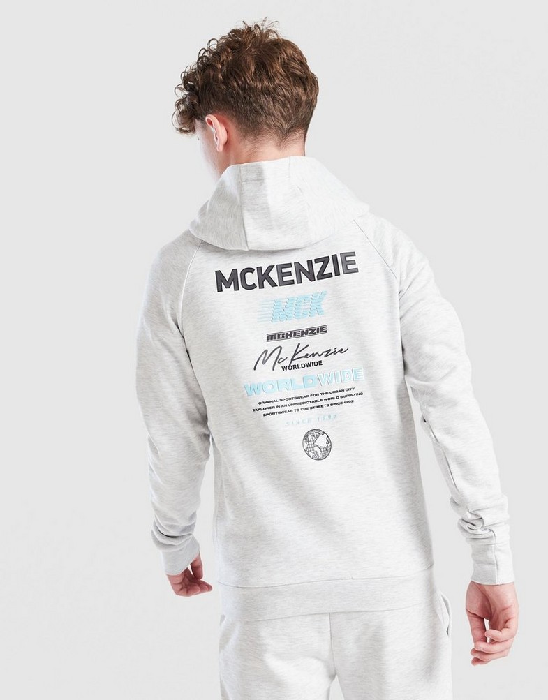 Dječji gornji dio trenirke MCKENZIE VESTA S KAPULJAČOM FONT OH FLC HD MCKTJB16972054 siva