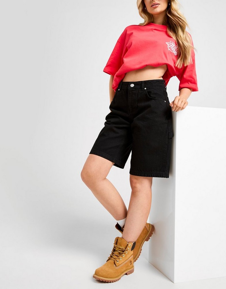 Pantaloni scurți pentru femei UNLIKE HUMANS PANTALONI SCURȚI UH SUB JORT ULHTW10250007 Negru