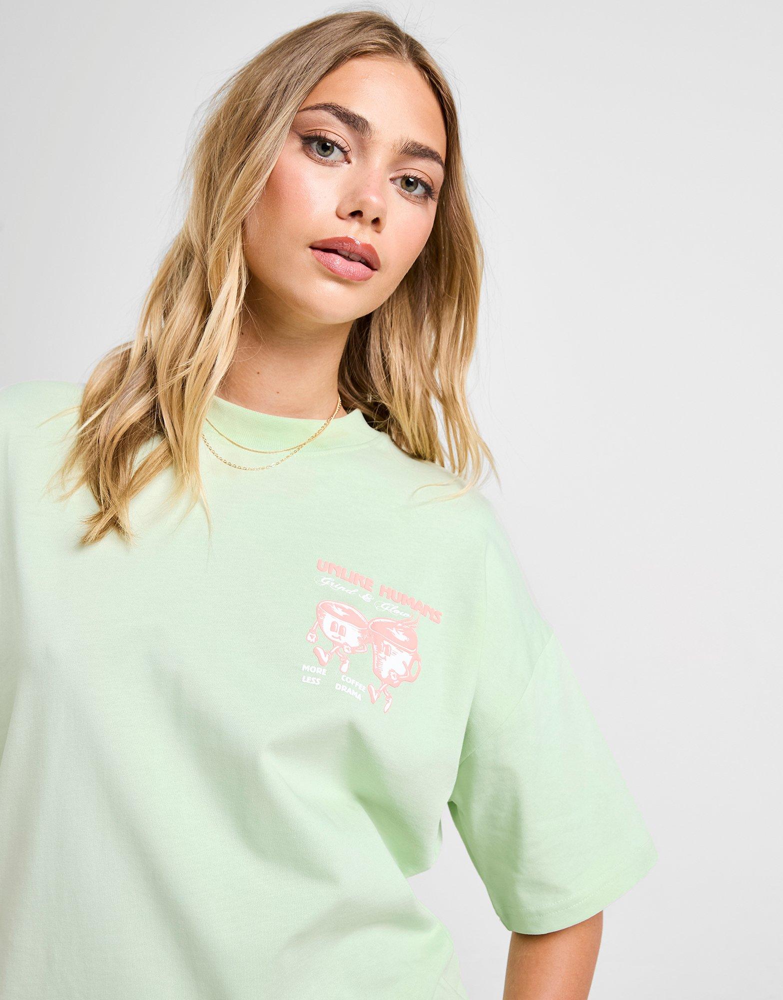 Ženski T-shirt UNLIKE HUMANS T-SHIRT COFFEE TSHT ULHTW10283827 zelena