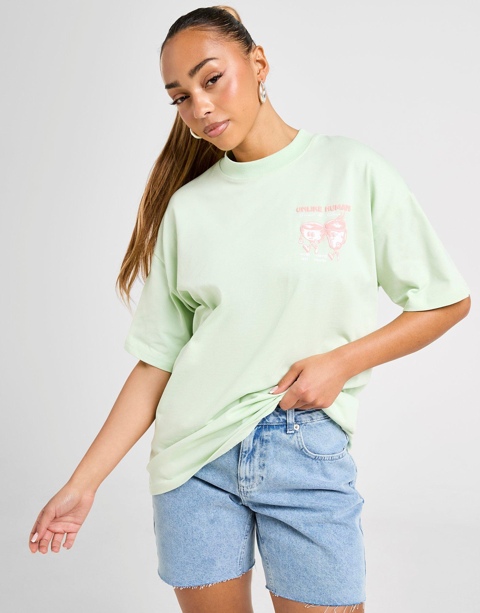 Ženski T-shirt UNLIKE HUMANS T-SHIRT COFFEE TSHT ULHTW10283827 zelena