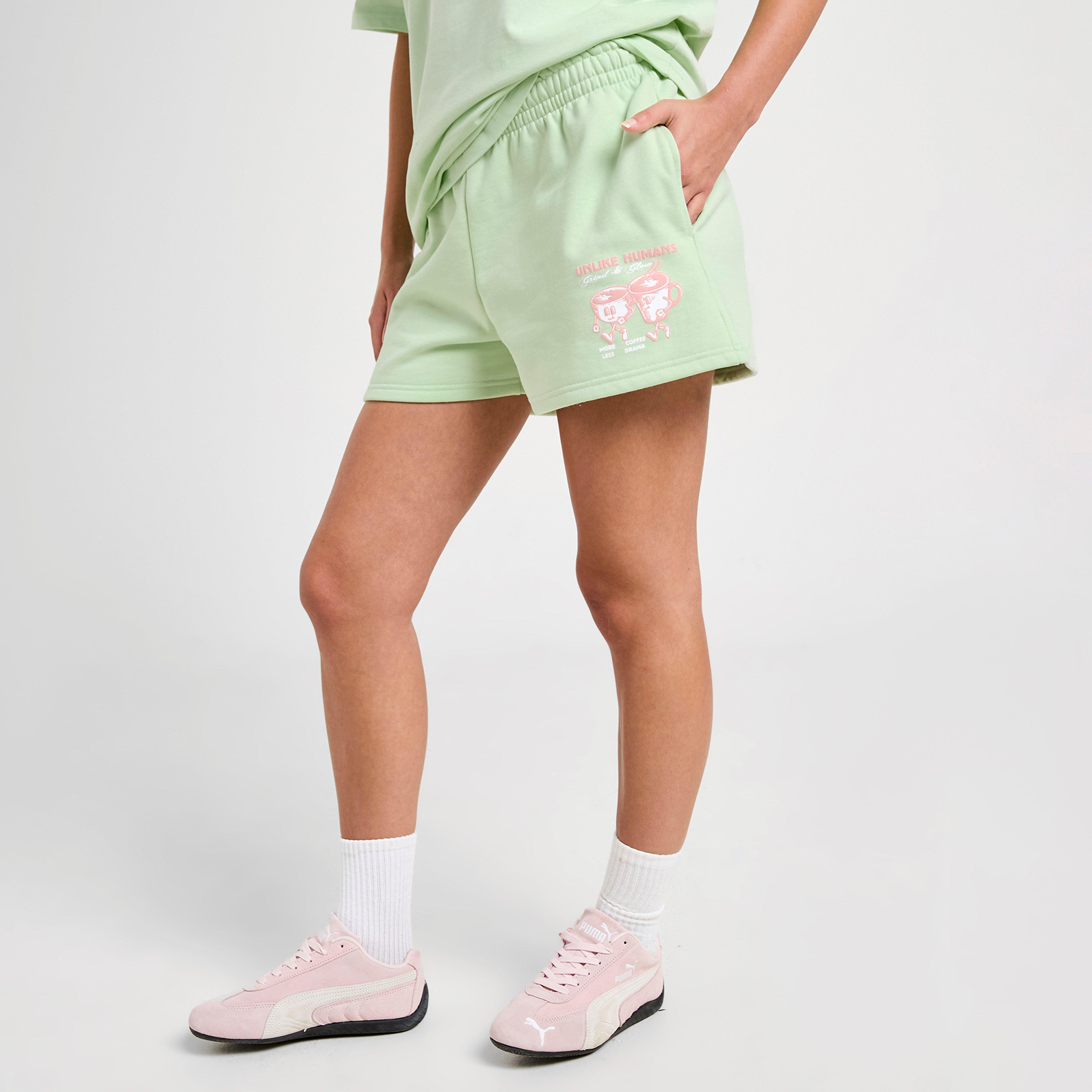 Női rövidnadrág UNLIKE HUMANS RÖVIDNADRÁG COFFEE SHT