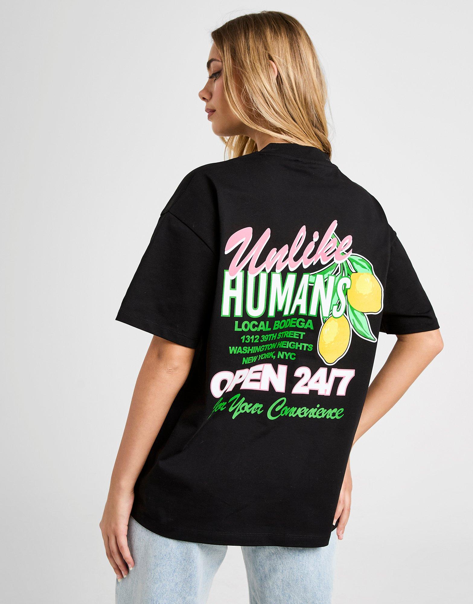 Koszulka, t-shirt damski UNLIKE HUMANS T-SHIRT LEMONS TSHT ULHTW10291007 Czarny