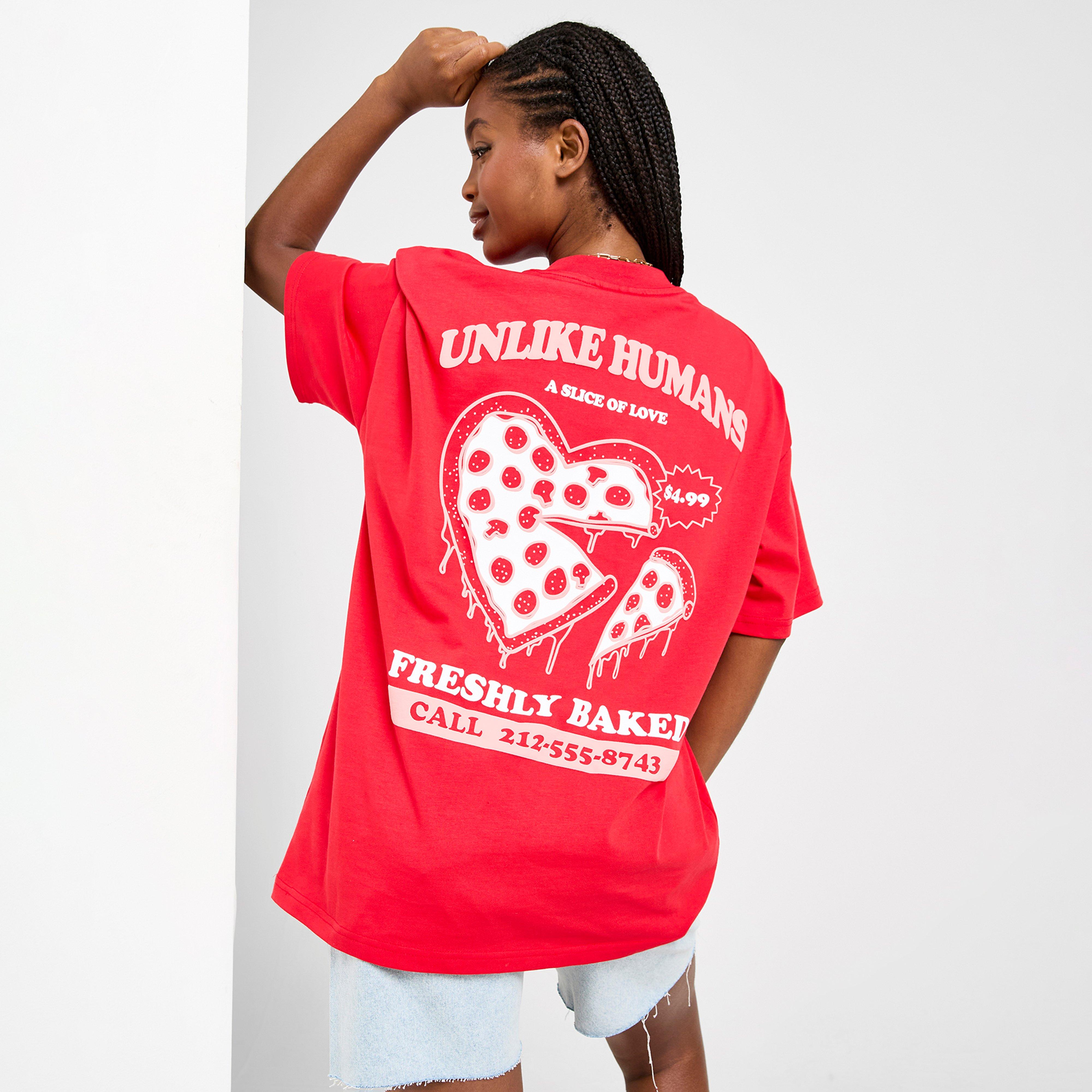 Tricou pentru femei UNLIKE HUMANS TRICOU PIZZA TSHT