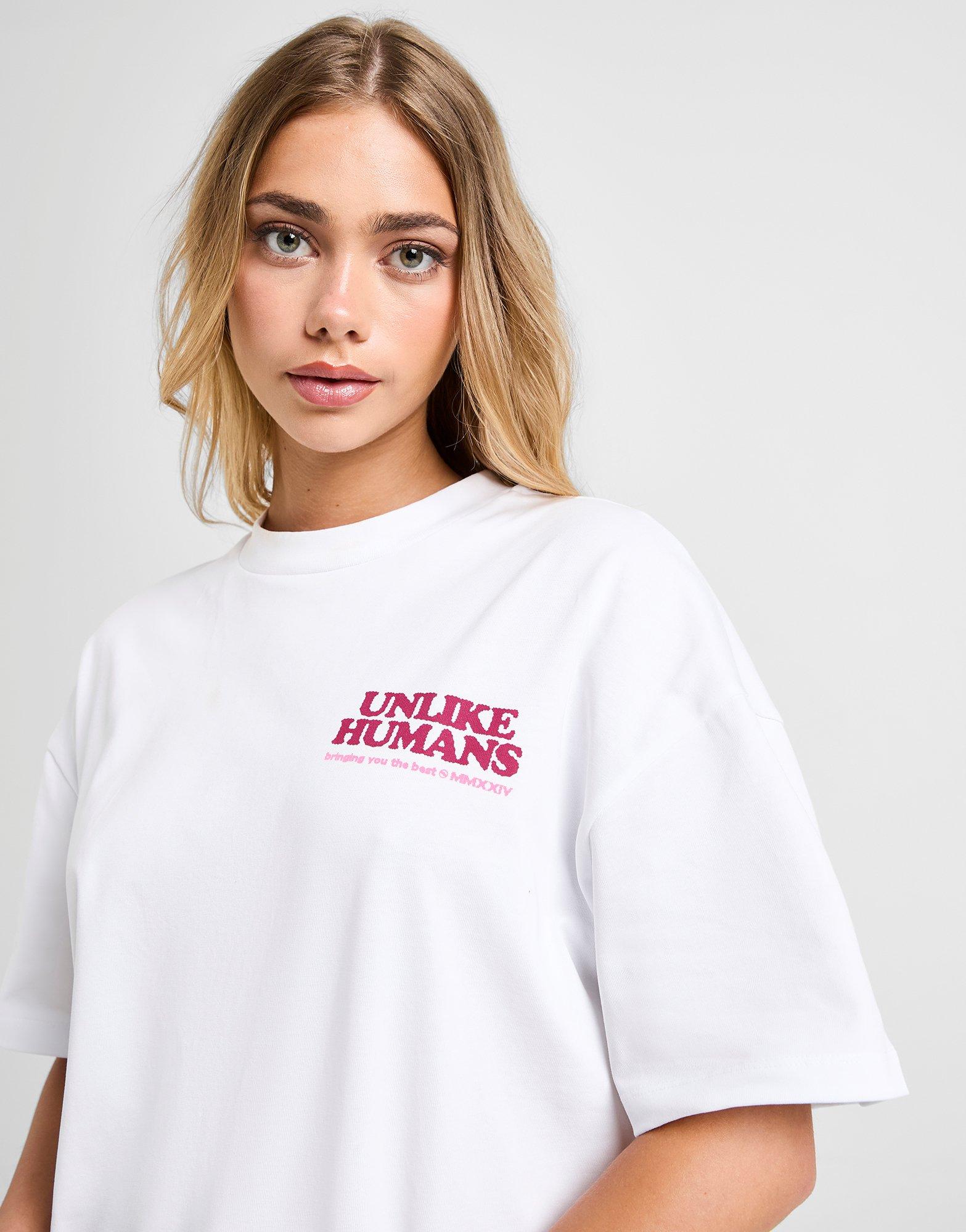 Koszulka, t-shirt damski UNLIKE HUMANS T-SHIRT BURGER TSHT ULHTW10258010 Biały