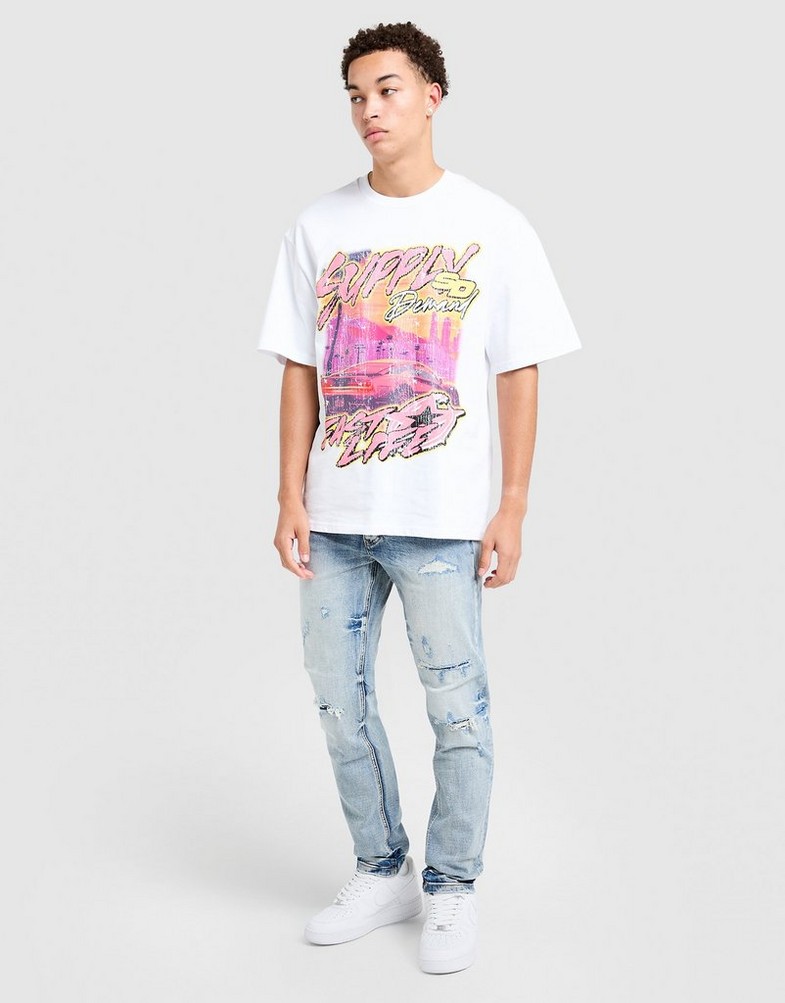 Blugi pentru bărbați SUPPLY&DEMAND PANTALONI  OMAR SLM RP JN LDEN-LBWD SUPTM17780885 Albastru