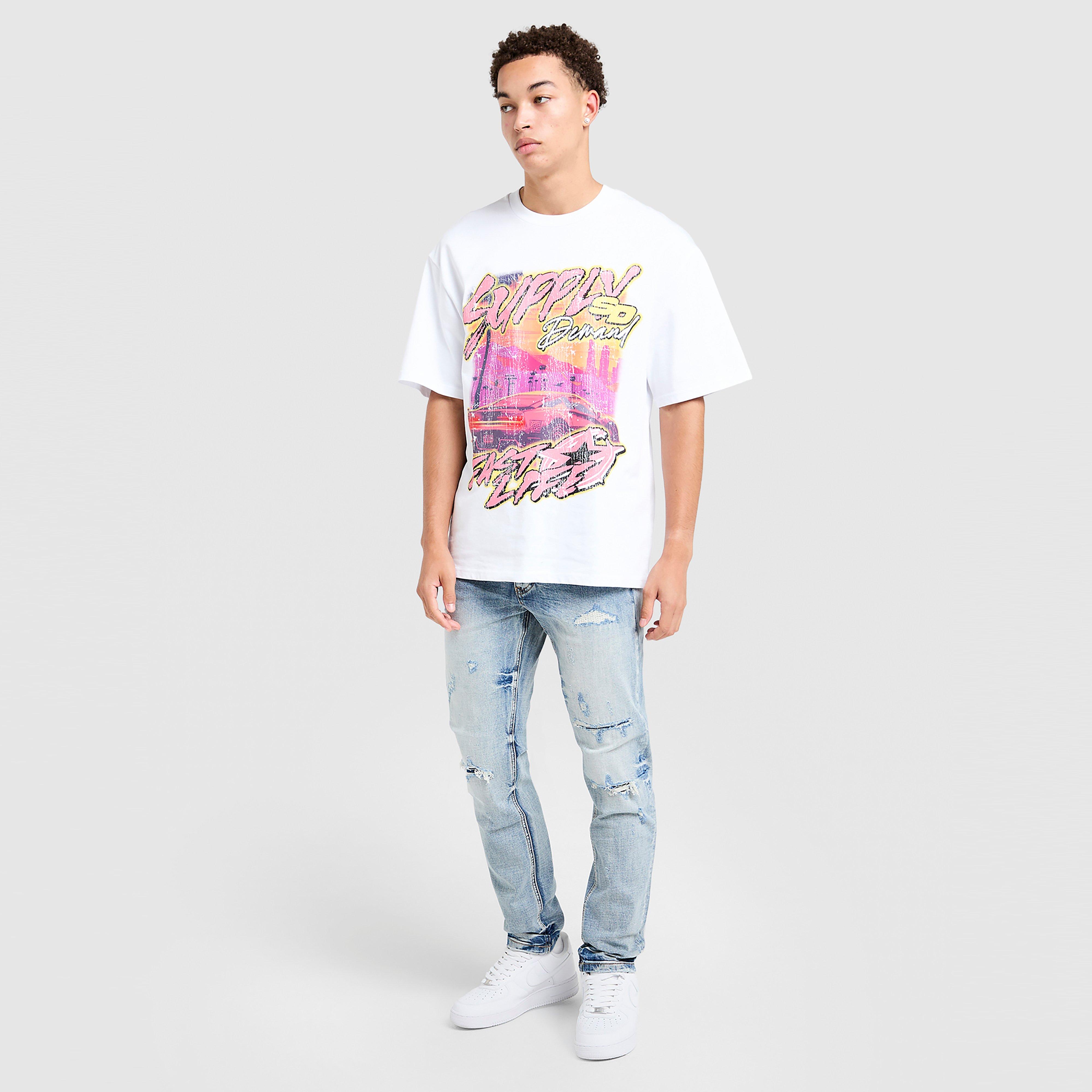 Pánske džínsy SUPPLY&amp;DEMAND NOHAVICE  OMAR SLM RP JN LDEN-LBWD