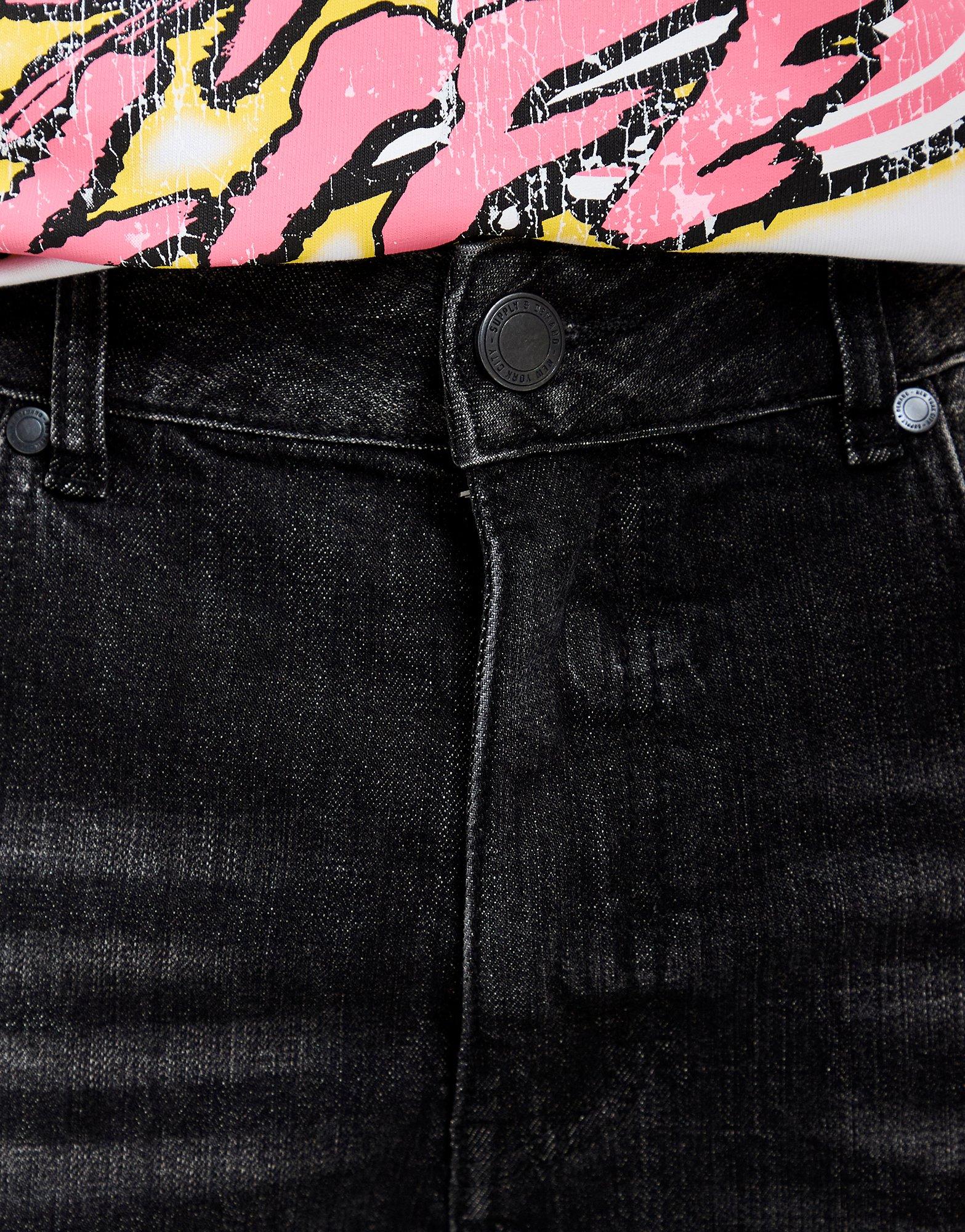 Мъжки дънки SUPPLY&DEMAND ПАНТАЛОНИ WSH CORE SLM JN BLK-BLK SUPTM17650007 Черен