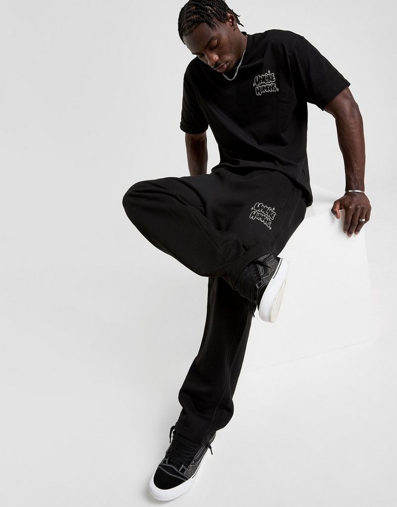 Pantaloni pentru bărbați UNLIKE HUMANS PANTALONI  REGENT PNT BLK-BLK ULHTM10322007 Negru