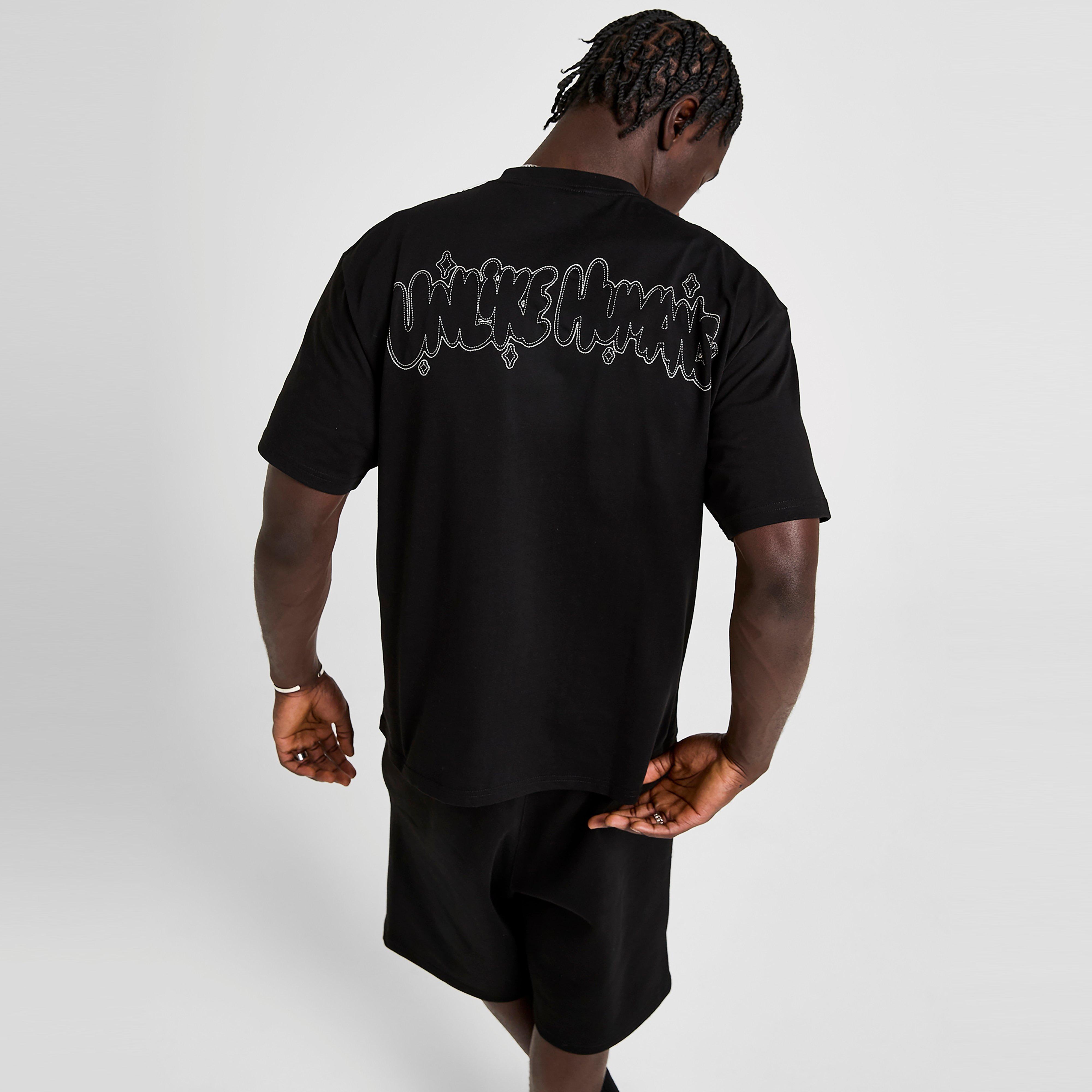 Férfi póló UNLIKE HUMANS PÓLÓ REGENT TEE BLK-BLK