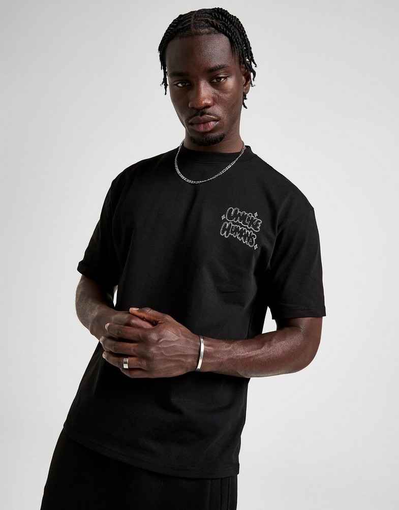 Tricou pentru bărbați UNLIKE HUMANS TRICOU REGENT TEE BLK-BLK ULHTM10313007 Negru