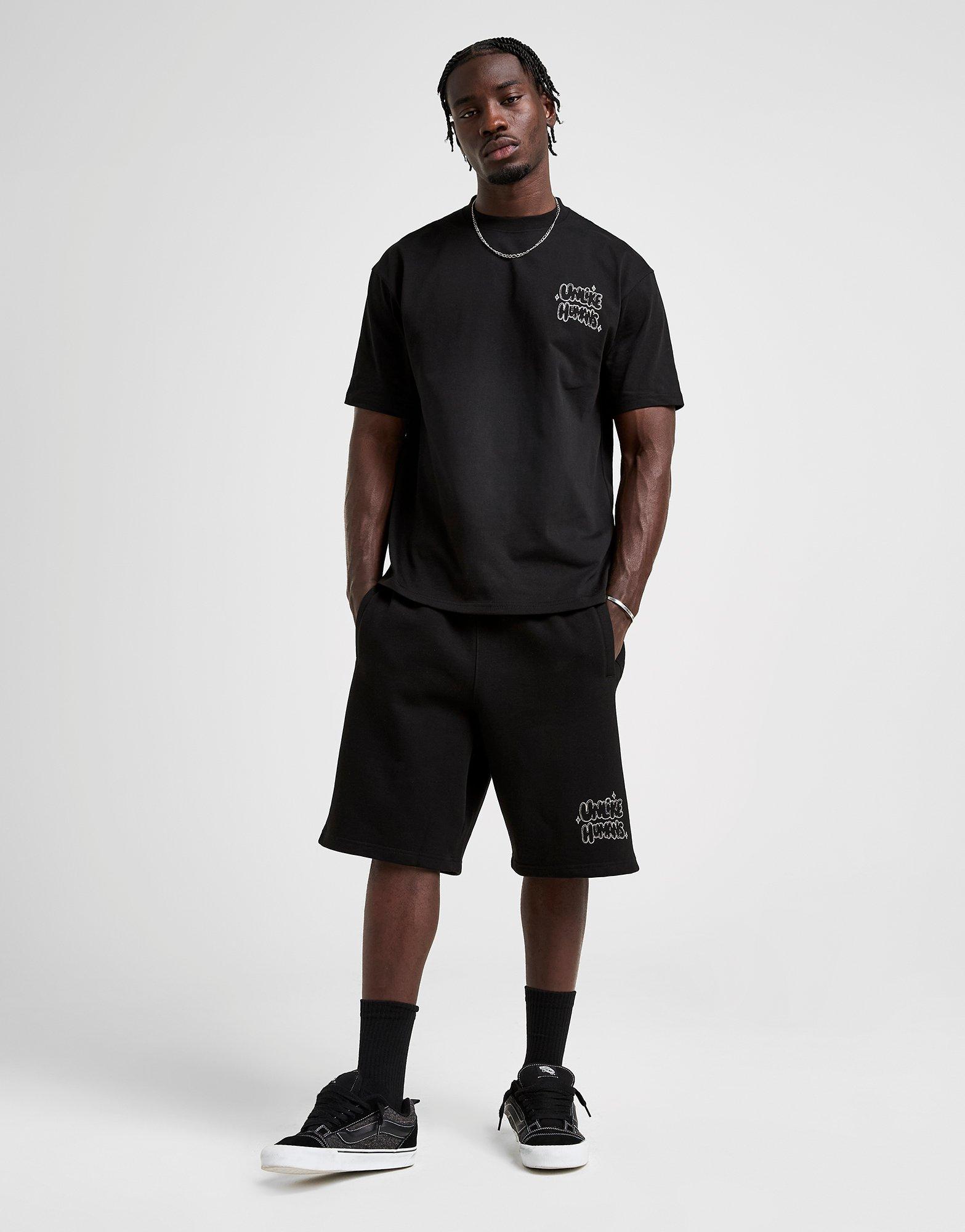 Koszulka, t-shirt męski UNLIKE HUMANS T-SHIRT REGENT TEE BLK-BLK ULHTM10313007 Czarny