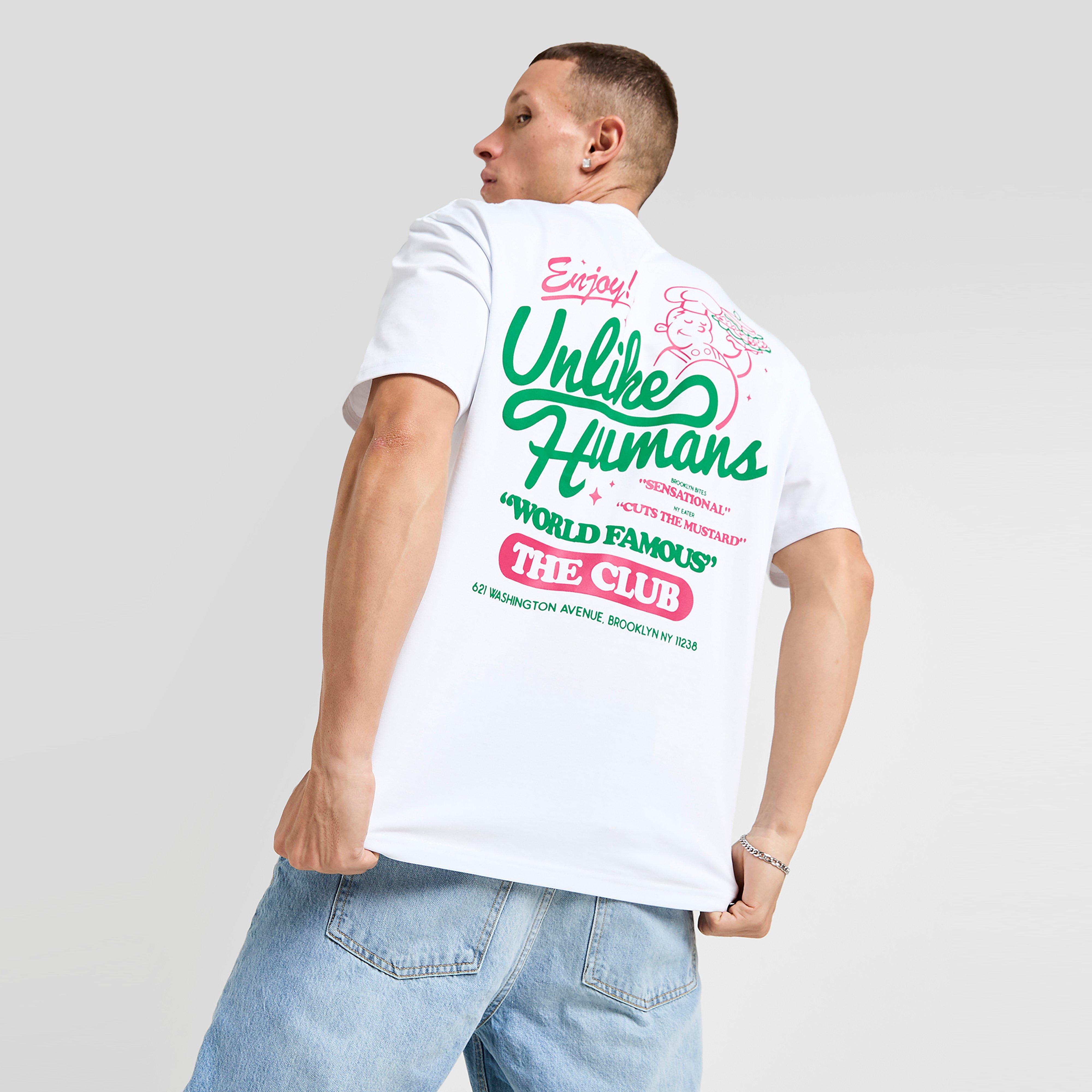 Koszulka, t-shirt męski UNLIKE HUMANS T-SHIRT CLUB TEE WHT-WHT