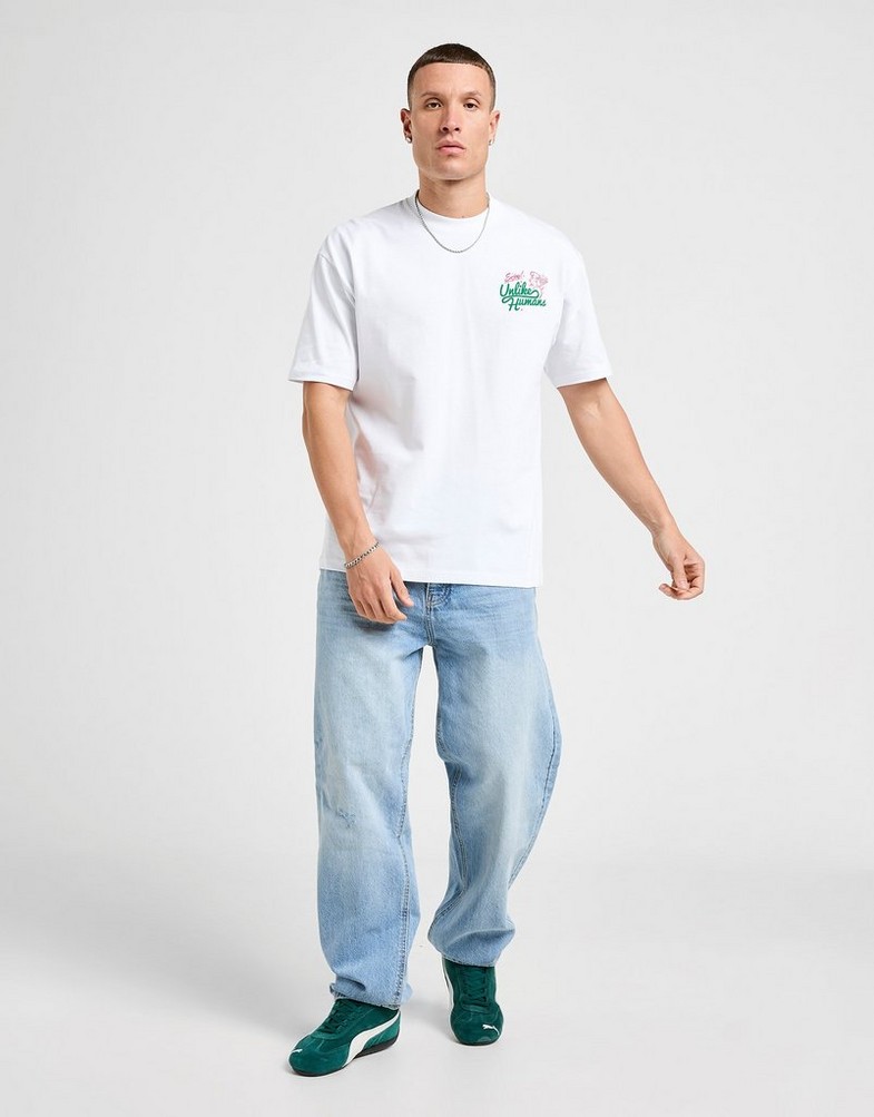 Tricou pentru bărbați UNLIKE HUMANS TRICOU CLUB TEE WHT-WHT ULHTM10307010 Alb