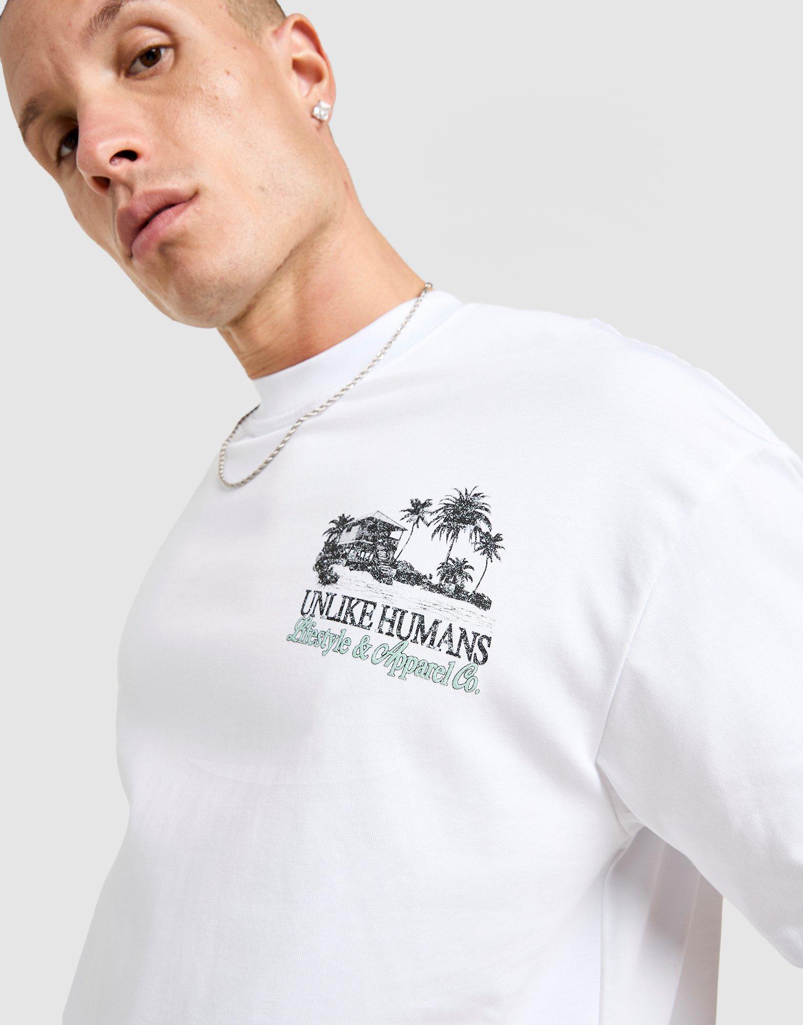 Чоловічі футболки UNLIKE HUMANS ФУТБОЛКА SHACK TEE WHT-WHT ULHTM10316010 Білий