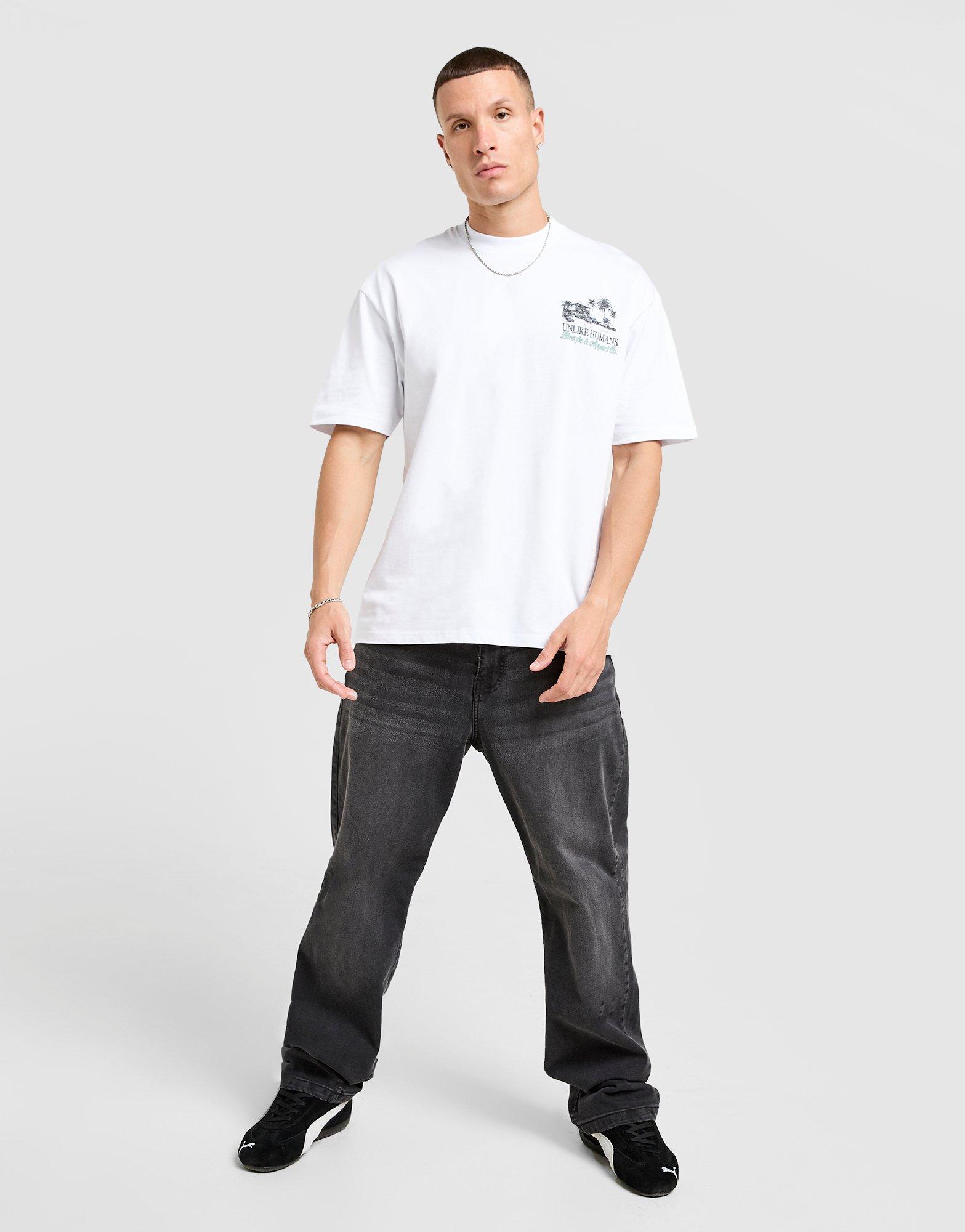 Чоловічі футболки UNLIKE HUMANS ФУТБОЛКА SHACK TEE WHT-WHT ULHTM10316010 Білий